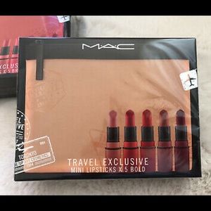 MAC travel exclusive 5 lipsticks bold - sealed bx